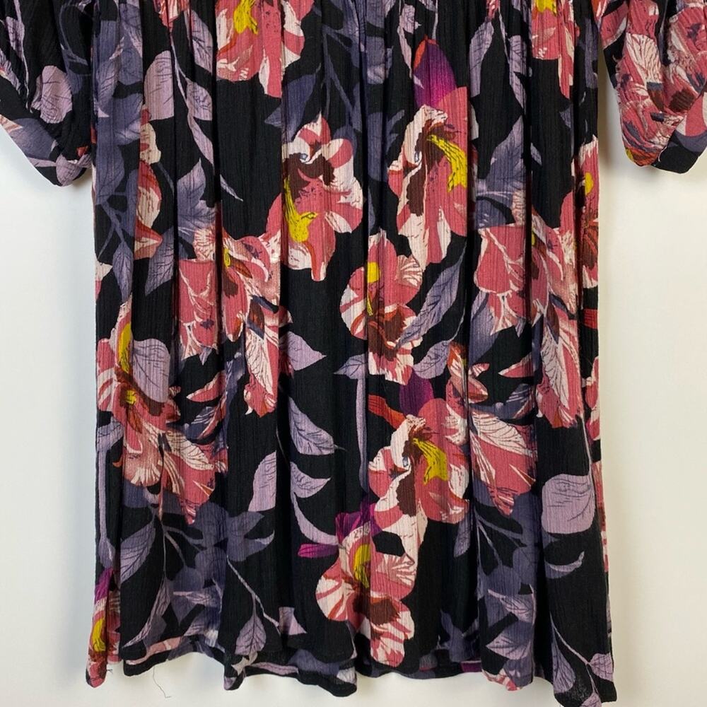Umgee Floral Mixed Print Peasant Dress Size Small - Picture 5 of 11